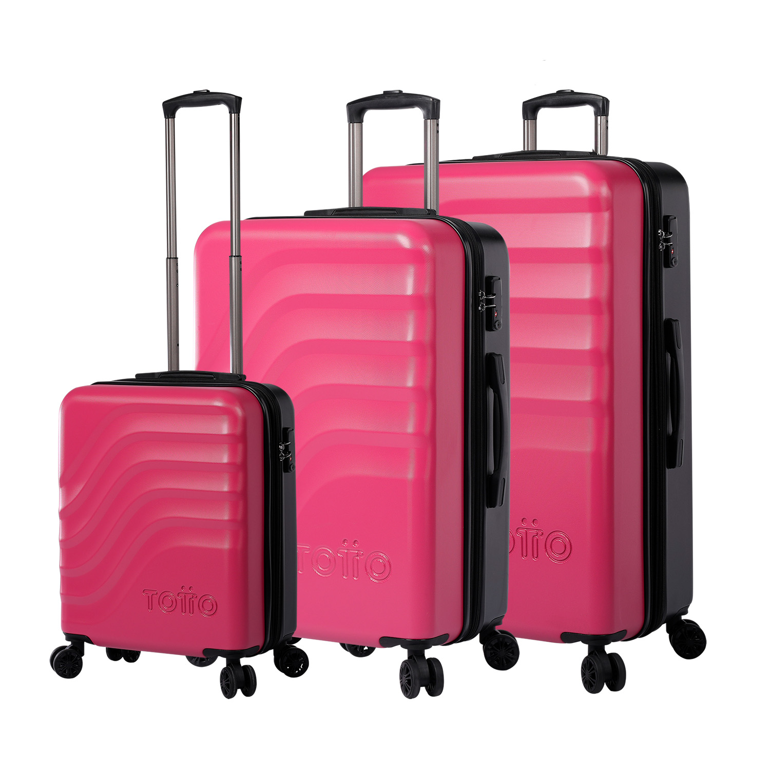 Juego de maletas trolley Deco Rose - Bazy